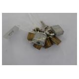 6 SMALL PADLOCKS