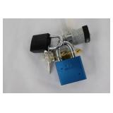 3 NEW PADLOCKS W/KEYS