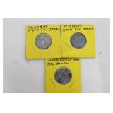 3 Misc Tax Tokens- In boxes