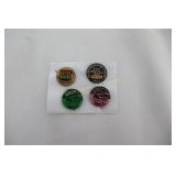 4 Misc Vintage Pin Backs