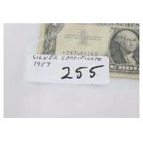 Silver Certificate 1957 Dollar Bill