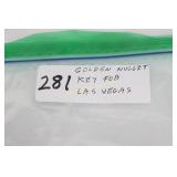 "Golden Nugget" Key Fob Las Vegas