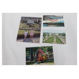 4 Coney Island Postcards Cinci, OH