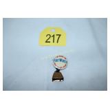 Fort Worth Pinback w/ Bell 1.5inch diameter