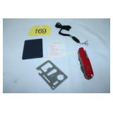 MULTI-TOOL KNIFE & POCKET SURVIVAL TOOL