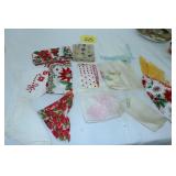 13 Vintage Ladies Linen Handkerchiefs