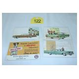 3 pontiac post cards - plus