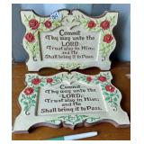 CHALK WARE PAIR WALL DECOR LORD
