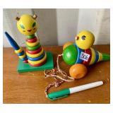 2 VINTAGE WOOD TOYS