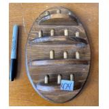 WOOD WALL THIMBLE RACK