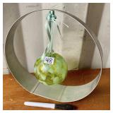 GLASS BALL IN STAND