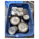 BLUE TOTE AND CONTENTS