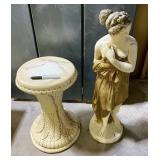 VINTAGE WOMAN ON PEDESTAL