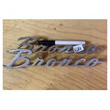 2 BRONCO EMBLEMS