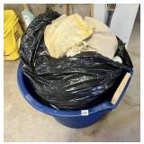 BLUE TUB AND CONTENTS