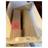 WHITE TOTE WITH 2 MAILBOXES