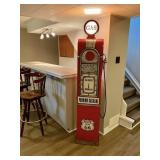 WOOD LIGHT UP GAS PUMP CABINET 6 FT HIGH