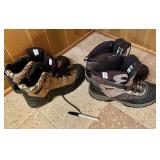 2 PAIRS HIKING BOOTS