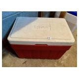 IGLOO RED/WHITE COOLER