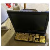 COMPUTER MONITOR AND KEYBOARD