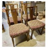 4 VINTAGE DINING ROOM CHAIRS