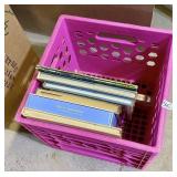 PINK CRATE AND CONTENTS