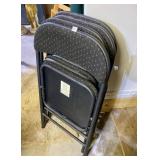 4 FOLDING METAL CHAIRS
