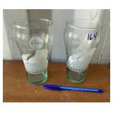 2 COCA COLA GLASSES