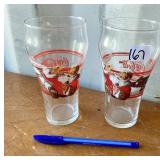 2 COCA COLA GLASSES