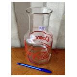 COCA COLA GLASS CARAFE