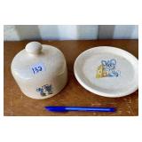 VINTAGE CERAMIC CHEESE DISH