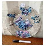 GLASS BIRD PLATE
