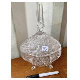 PINWHEEL CRYSTAL DISH AN DLID