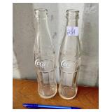 2 COCA COLA BOTTLES
