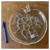 GLASS APPLE TRAY