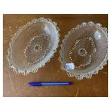 2 MASSERINI BAROCCO GLASS BOWLS