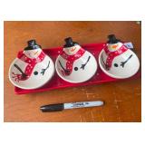 4PC SNOWMAN SET