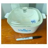 VINTAGE CORNINGWARE DISH AND LID