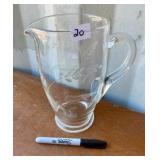GLASS PITCHER