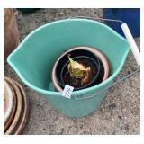 MOP PAIL WITH PLANTERS