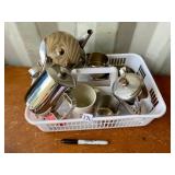 WHITE TRAY AND CONTENTS
