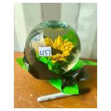 SUNFLOWER GLASS GLOBE
