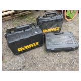 3 EMPTY TOOL CASES