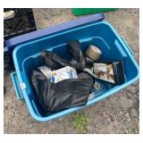 BLUE TOTE AND CONTENTS