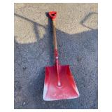 RED METAL SHOVEL