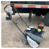 LITHELI AS NEW SNOWBLOWER WITH CHARGER & BATTERY