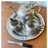 ARMADA PEWTER TEA SET