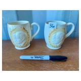 2 MUGS BURLEIGH WARE