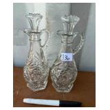 2 VINTAGE GLASS