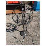 LARGE ORNATE METAL LAMP